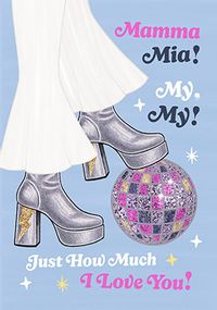 Tap to view Mamma Mia! Disco Mother's Day Card