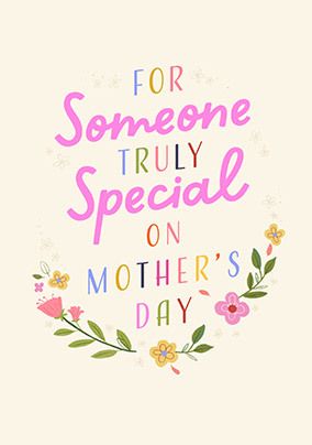Photo of For Someone Special On Mother's Day Card