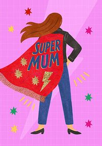 Tap to view Super Mum Illustrated Mother's Day Card