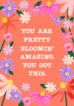 You're Bloomin' Amazing Support Card