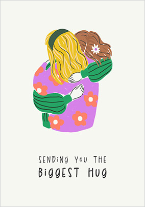 Sending You The Biggest Hug Support Card