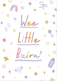 Tap to view Wee Little Bairn' New Baby Card