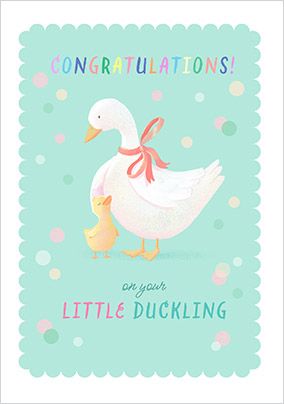 Photo of Congratulations On Your Little Duckling New Baby Card