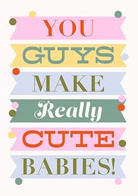 Tap to view Letterpress New Baby Congratulations Card
