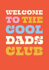 Tap to view Retro Bold Cool Dads Club New Baby Card