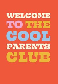 Tap to view Retro Bold Cool Parents Club New Baby Card