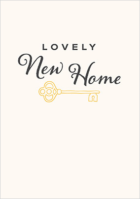 Lovely New Home Key Card