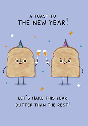 A Toast to the New Year Card