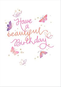 Tap to view Beautiful Birthday Butterflies Card