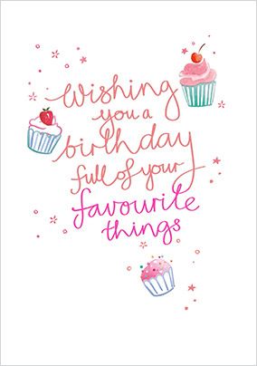 Photo of Your Favourite Things Birthday Card
