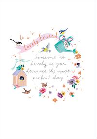 Tap to view Lovely Friend Verse Birthday Card
