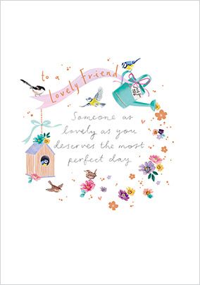 Photo of Lovely Friend Verse Birthday Card