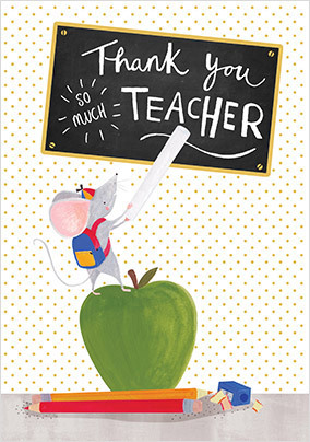 Mouse Thank You Teacher Card