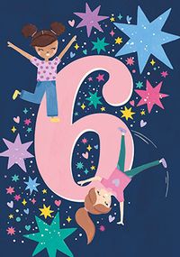 Tap to view 6 Today Dancing Girls Birthday Card