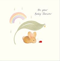 Tap to view Watercolour Bunny on your Baby Shower Card