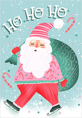Sweet Santa Christmas Card