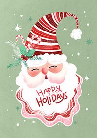 Tap to view Sweet Santa Happy Holidays Card