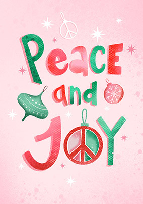 Peace and Joy Christmas Card