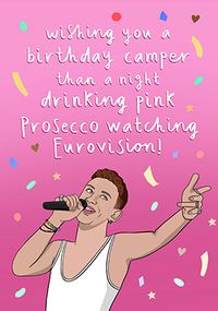 Tap to view Watching Eurovision Birthday Card