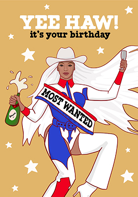 Most Wanted Happy Birthday Card
