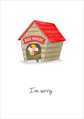 Photo of In The Dog House I'm Sorry Card