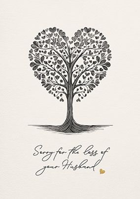 Photo of Sorry for the loss of your Husband Sympathy Card