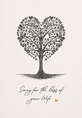 Photo of Sorry for the loss of your Wife Sympathy Card