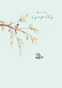 Tap to view With Sympathy Birds Card