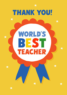 World's Best Teacher Card