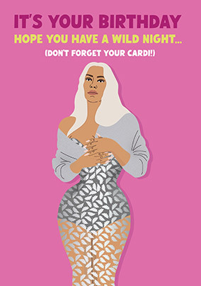 Wild Night Happy Birthday Card