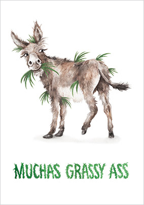 Grassy Ass Thank You Card
