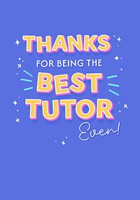 Tap to view Thank You Tutor Card