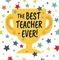 Tap to view Best Teacher Ever Square Thank You Card
