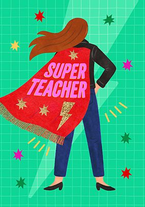Photo of Thank You Super Teacher Card