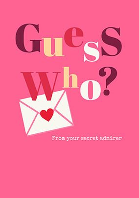 Photo of Guess Who Valentine's Day Card