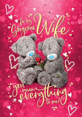 Photo of Me To You Wife You're Everything Valentine's Day Card