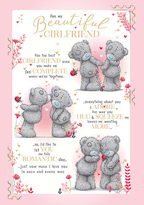 Me To You Girlfriend Verse Valentine's Day Card