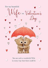 Tap to view Barley Bear To My Wife On Valentine's Day Card