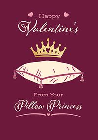 Tap to view Pillow Princess Valentine's Day Card