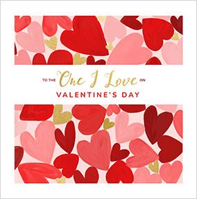 Photo of One I Love Square Personalised Valentine's Day Card