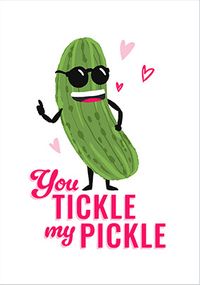 Tap to view You Tickle My Pickle Valentine's Day Card