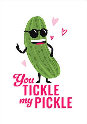 Photo of You Tickle My Pickle Valentine's Day Card