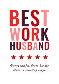 Tap to view Work Husband Valentine's Day Card