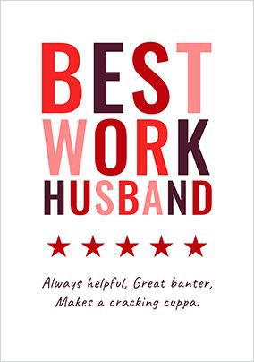 Photo of Work Husband Valentine's Day Card