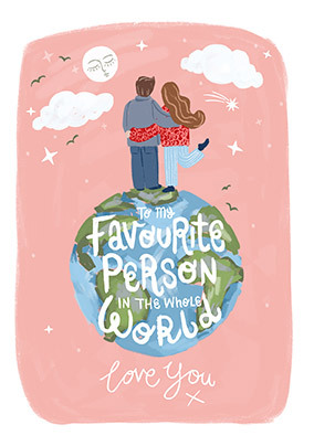 Favourite Person in the World Valentine's Day Card