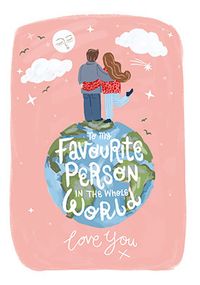 Tap to view Favourite Person in the World Valentine's Day Card