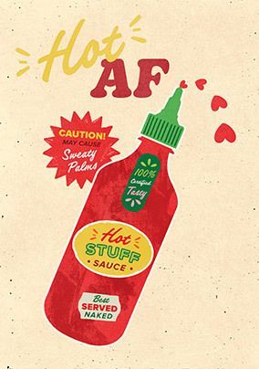 Photo of Hot Stuff Sauce Valentine's Day Card