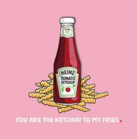 Tap to view Heinz Ketchup To My Fries Square Anniversary Card