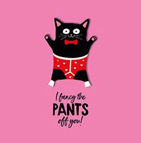 Tap to view Fancy The Pants Off You Square Valentine's Day Card
