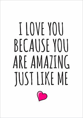 Photo of Amazing Like Me Valentine's Day Card